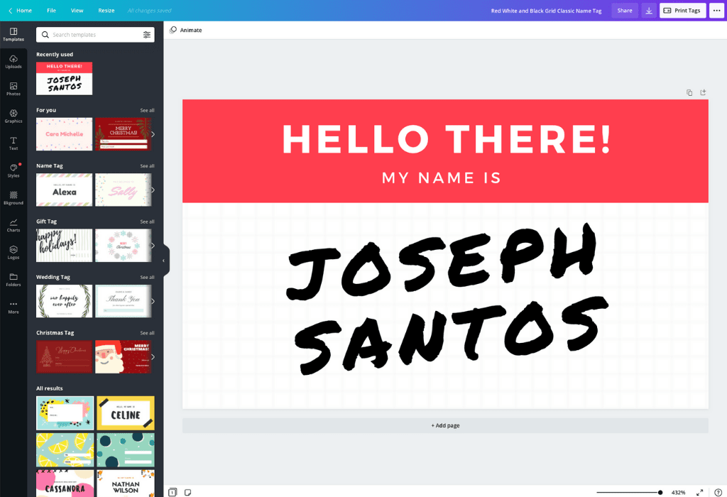 Free Online Name Tags Maker Design a Custom Name Tag Canva