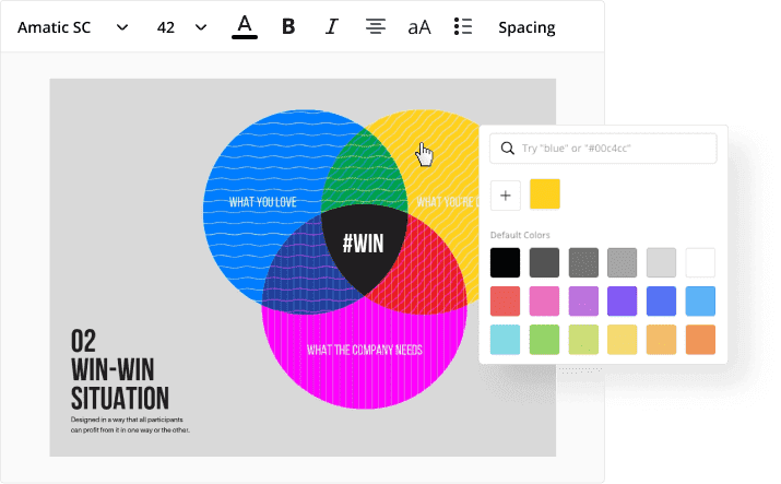 Diseña diagramas de Venn Online con Canva