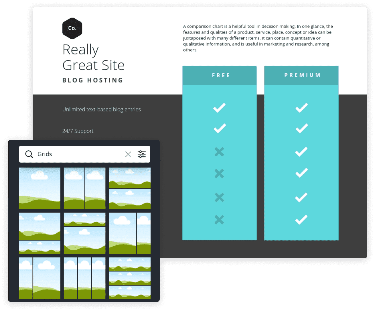 比較表の無料作成ツール Canva