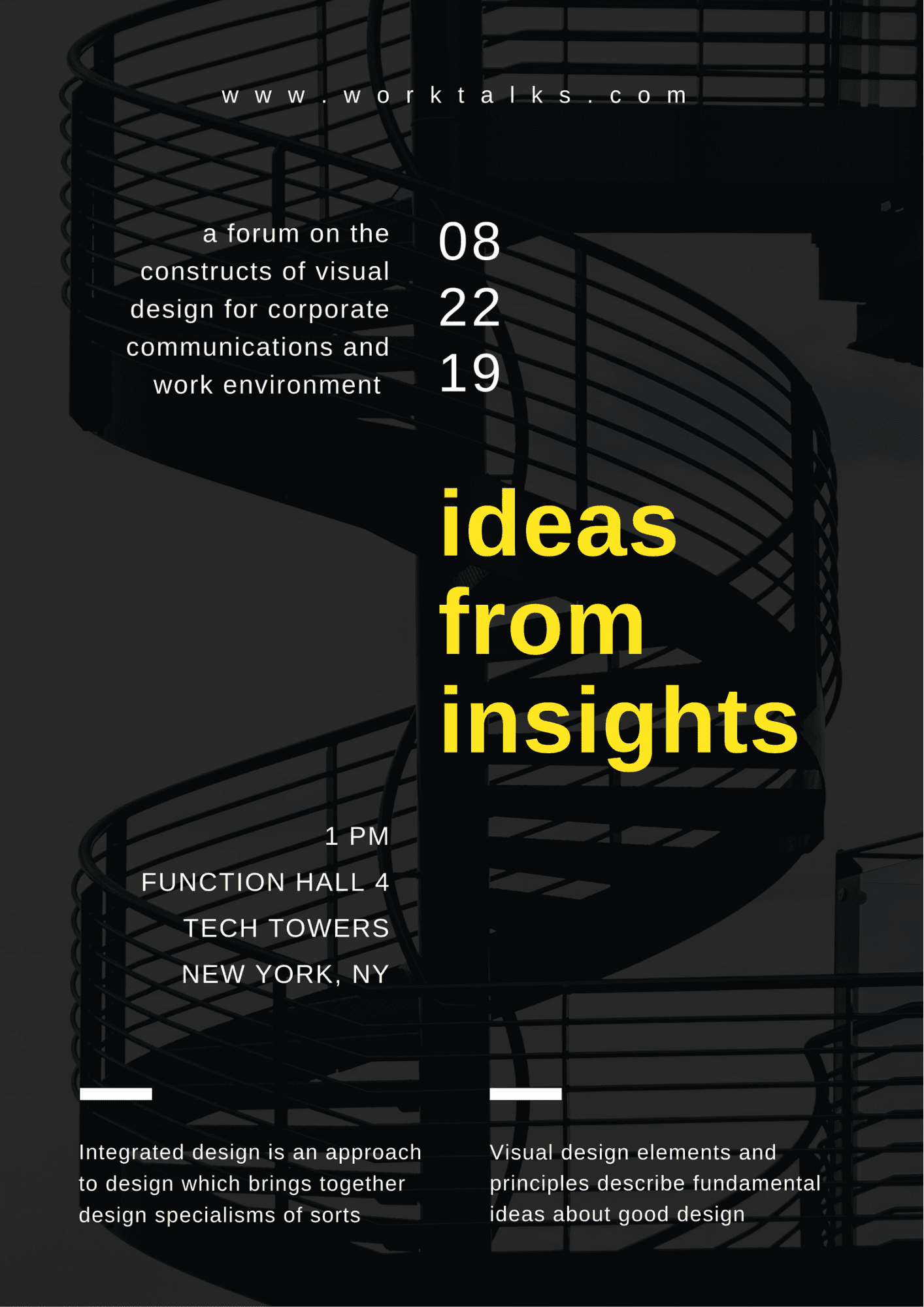 How to create a minimalist poster