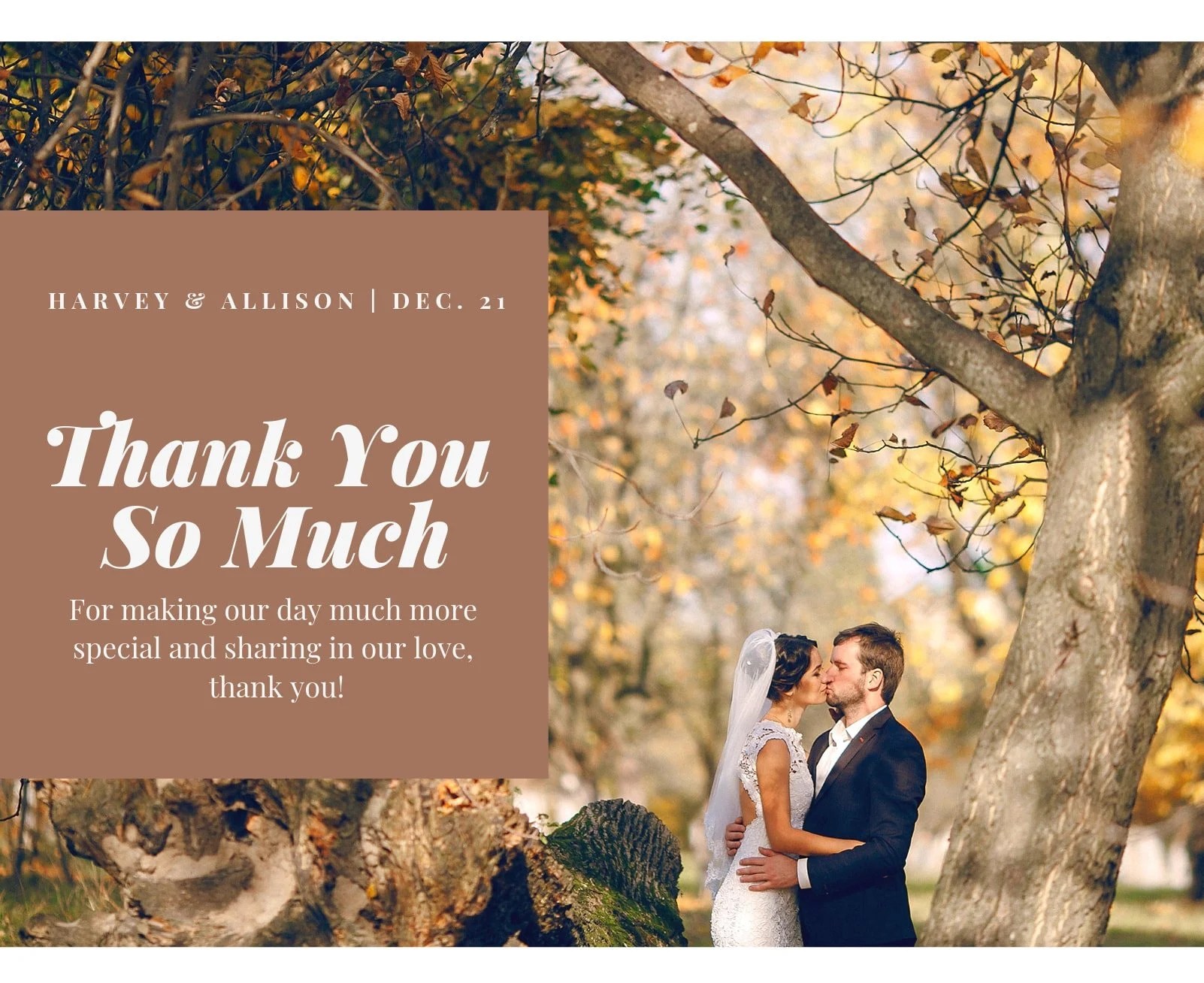 Wedding thank you card etiquette Canva