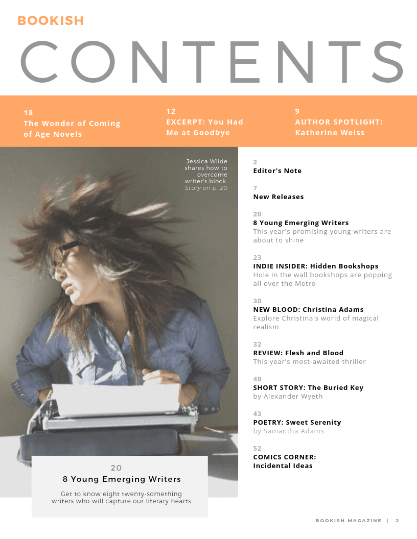 Designing the perfect table of contents 50 examples to show you how