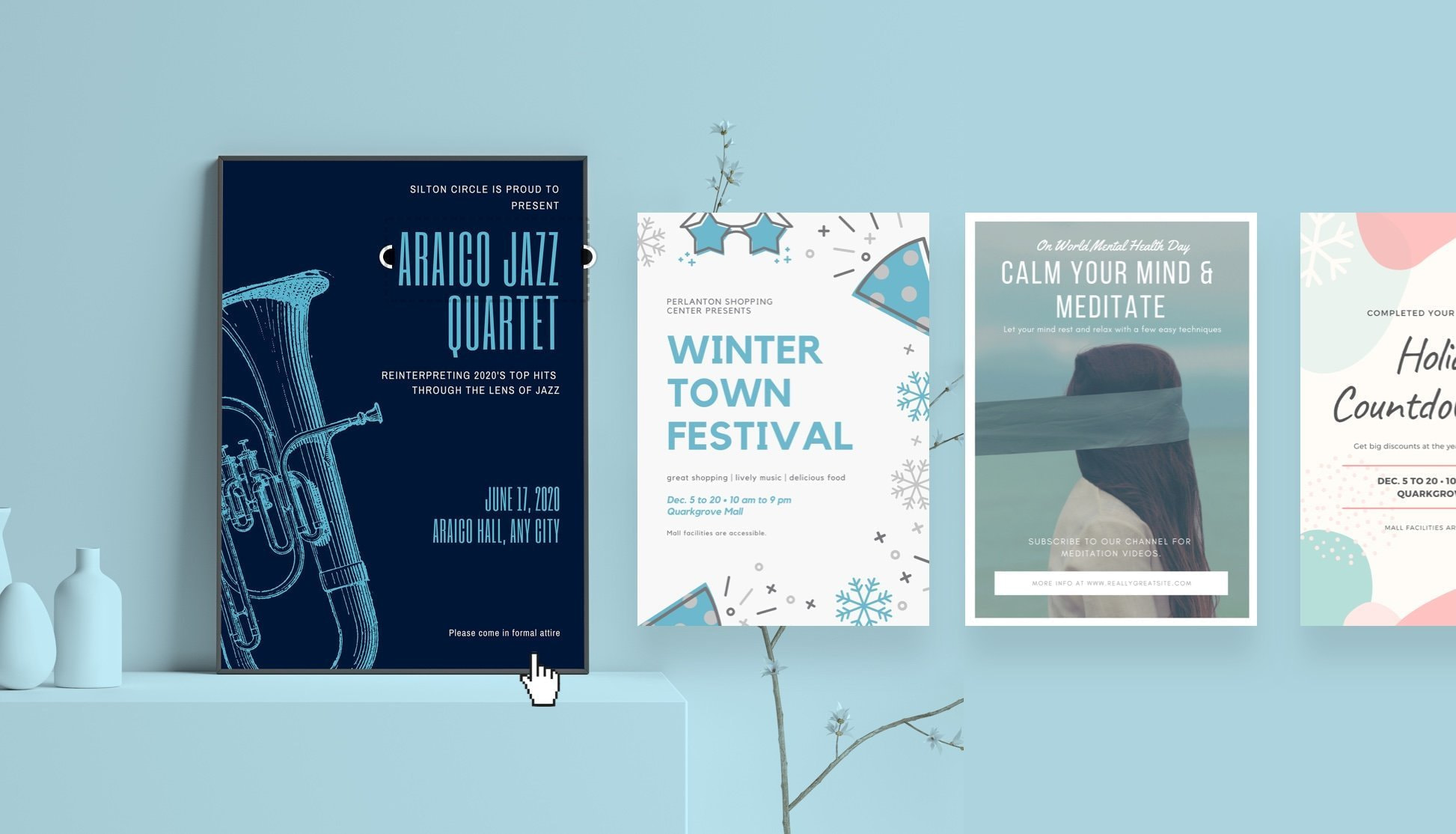 Crea poster online gratis con i design di Canva