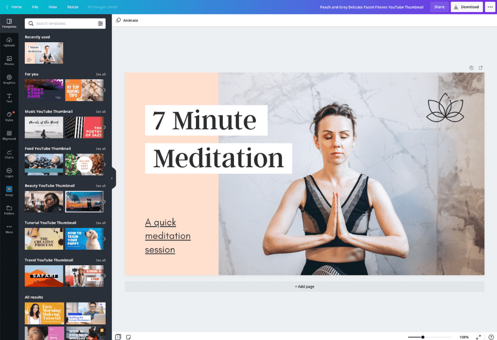 Membuat Thumbnail Youtube Unik Secara Gratis - Canva