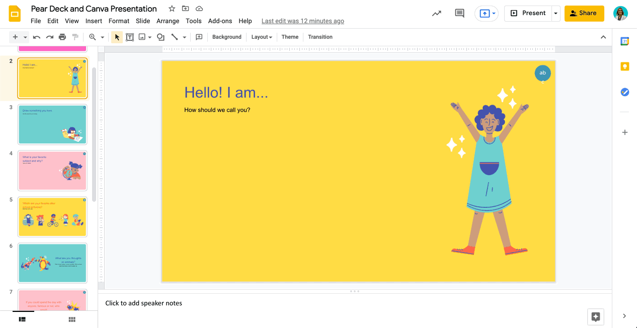 Create interactive, educational presentations with Canva and Peardeck