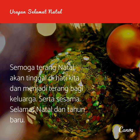 Kumpulan Ucapan Natal Penuh Makna | Dengan Gambar - Canva