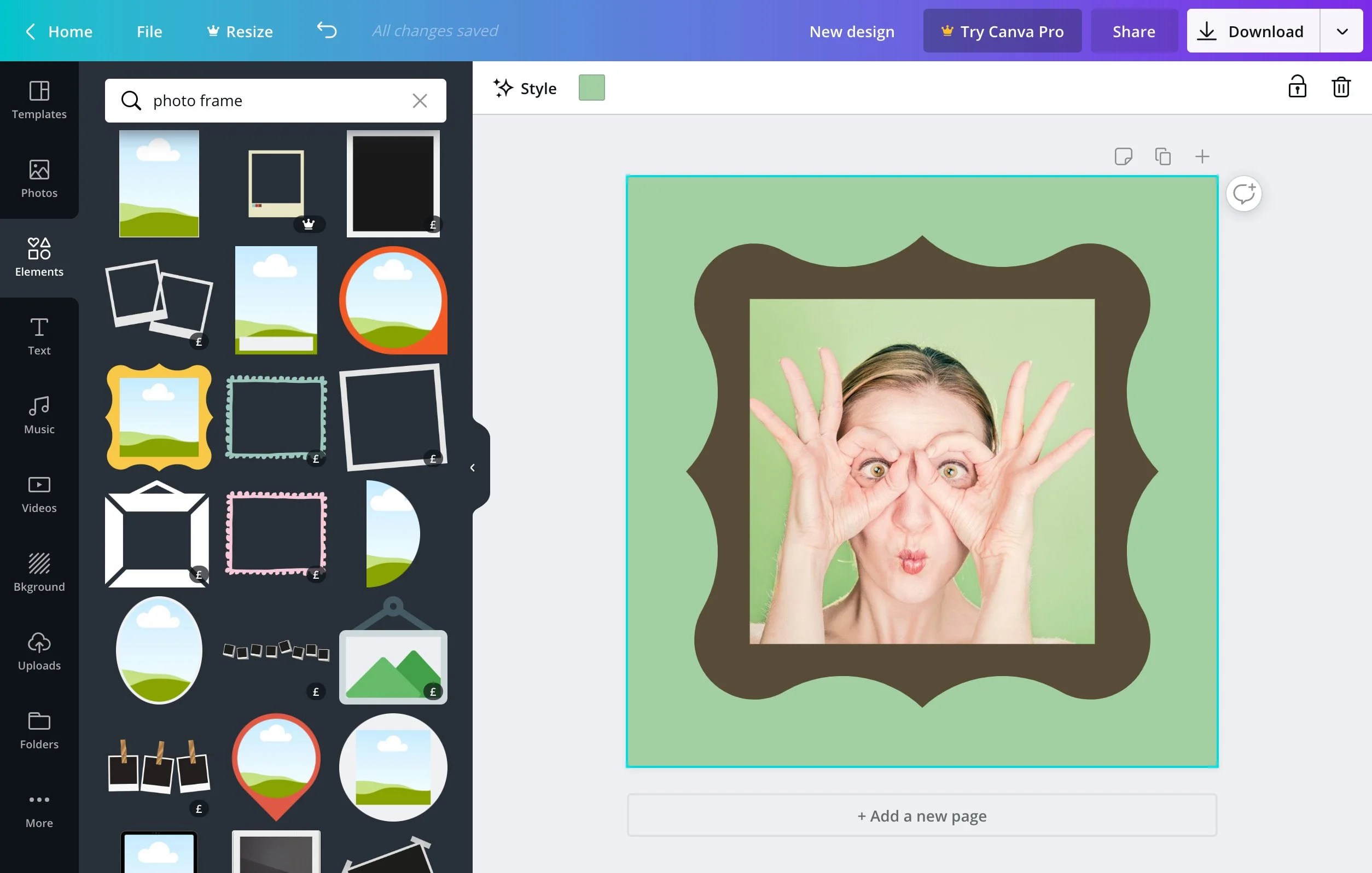 เพิ่มกรอบรูปภาพให้สวยงามง่ายๆ ออนไลน์ฟรี ด้วยกรอบรูปสวยๆจาก Canva
