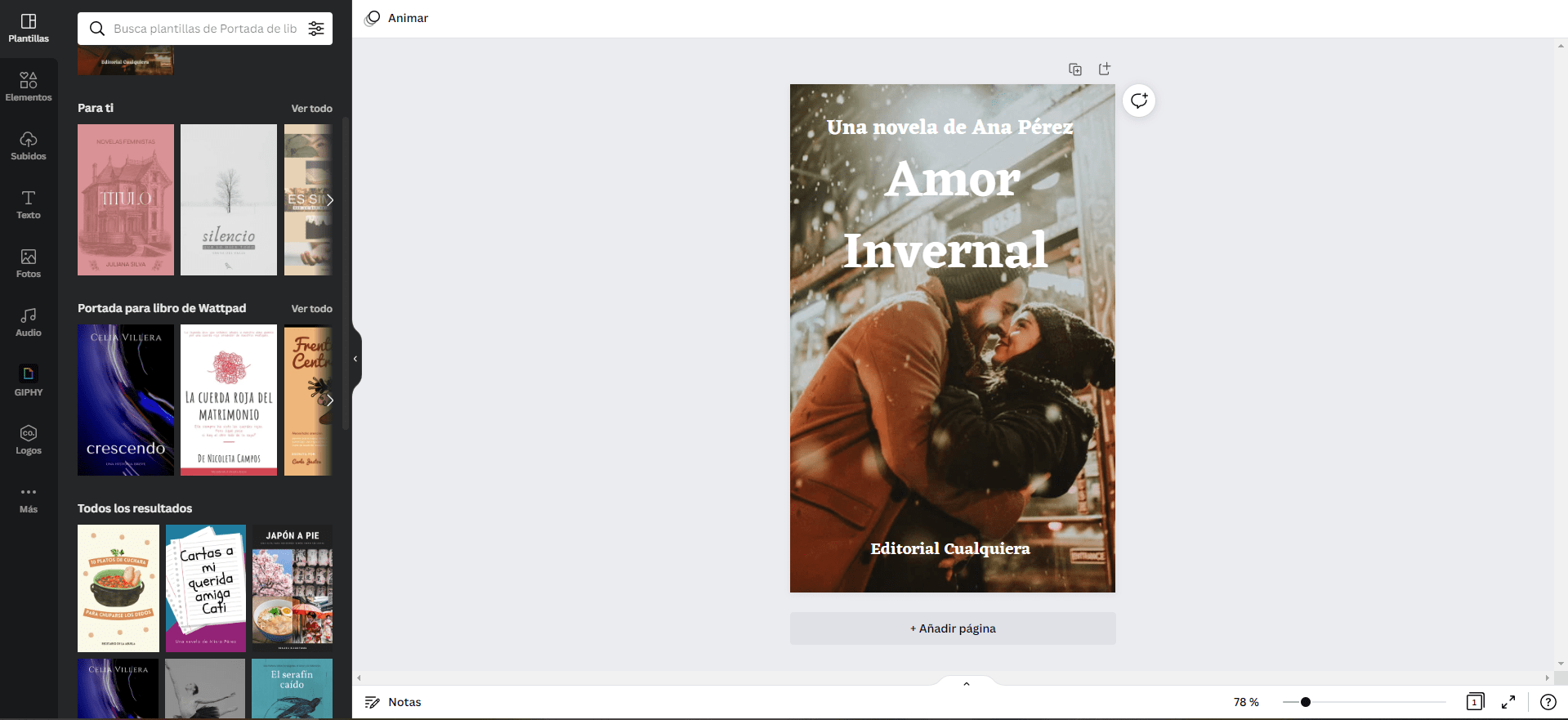 Crea una portada de ebook que destaque Canva