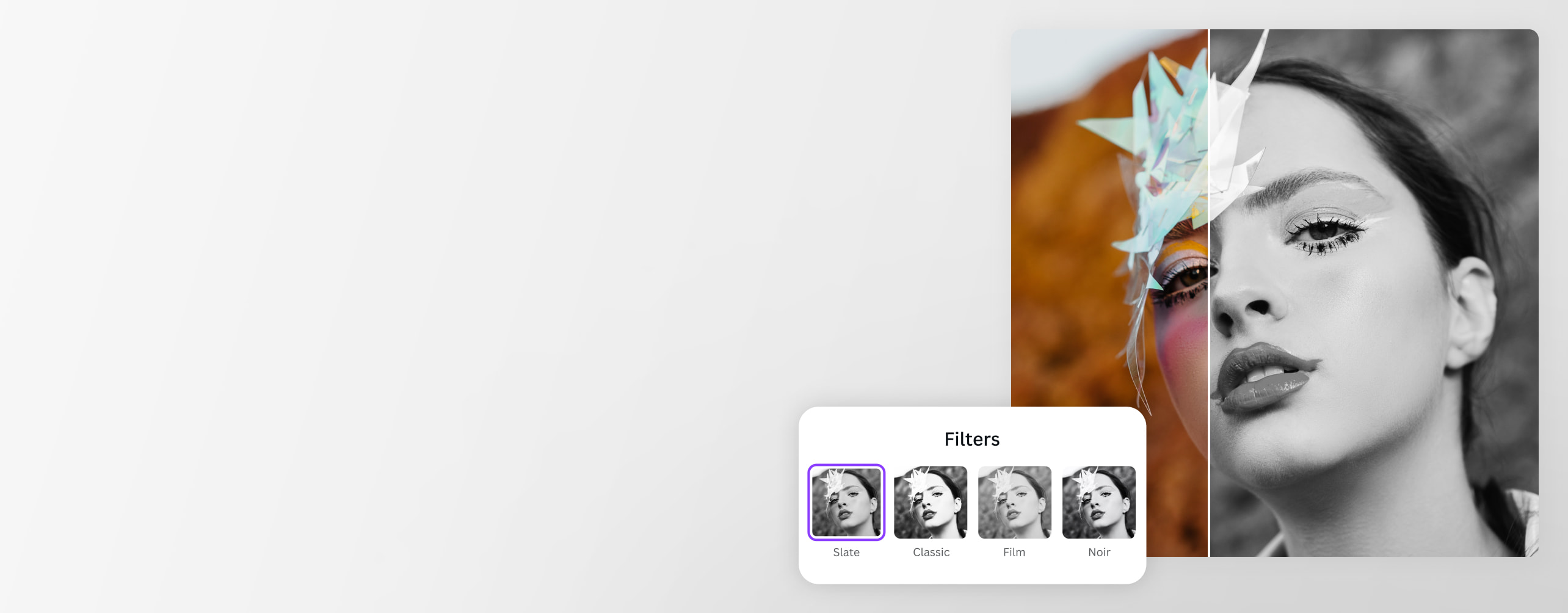 Black and White Filter for Images Canva