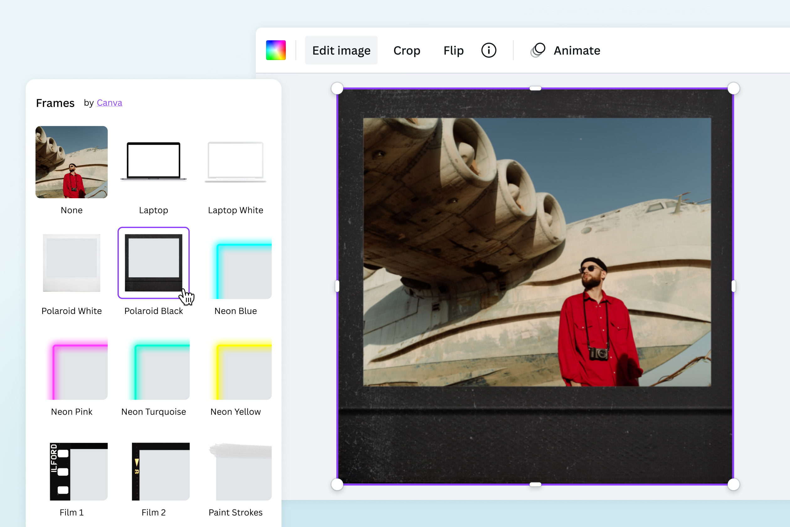Agrega bordes a tus fotos en línea gratis Canva