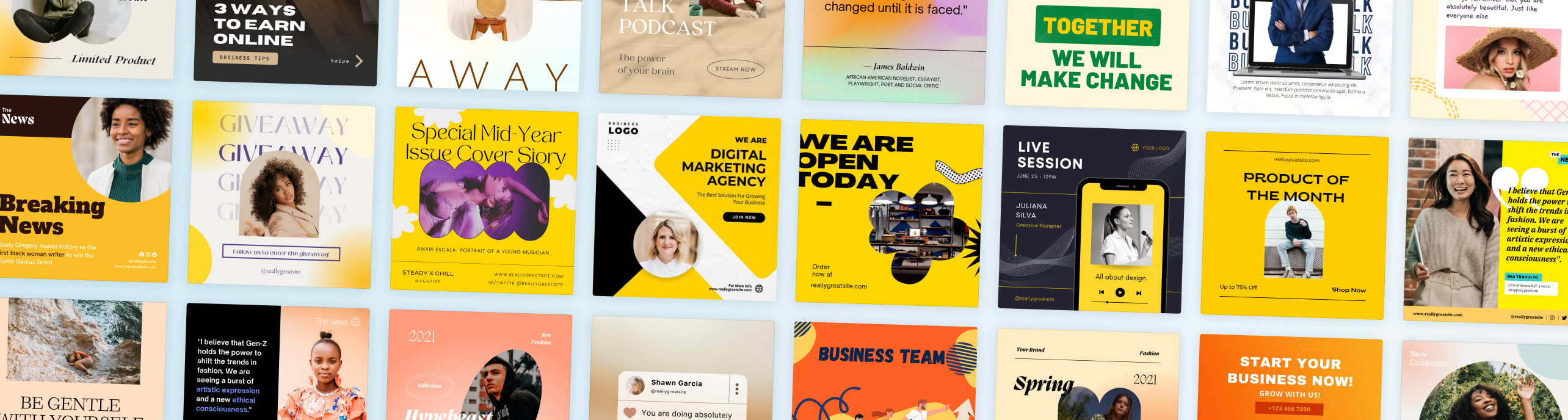 Desain Konten Instagram Keren & Unik Gratis Canva