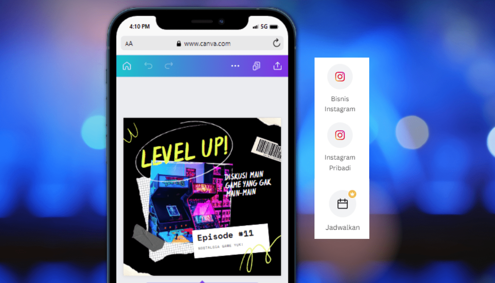 Desain Konten Instagram Keren & Unik Gratis Canva
