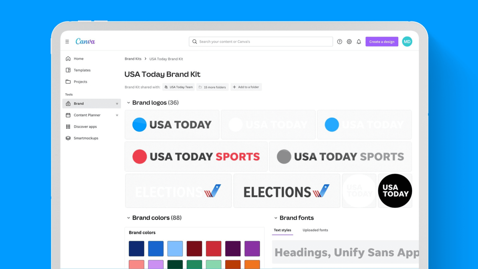 How newsrooms use Canva USA Today