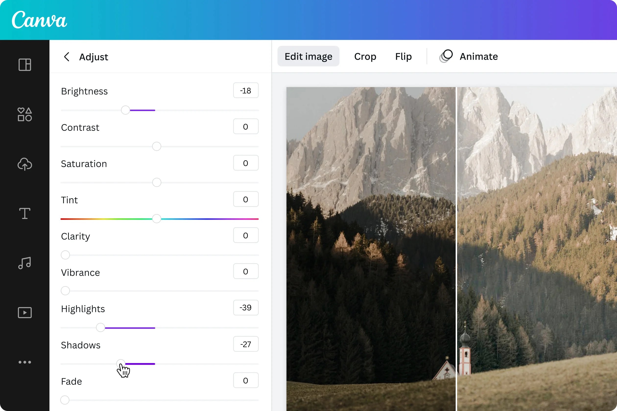 Free Image Darkener Darken Image Online Canva