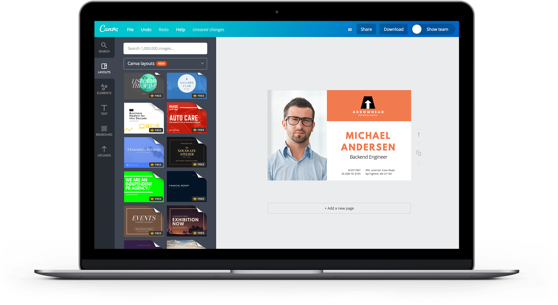 Diseña tarjetas de identificación online gratis con Canva