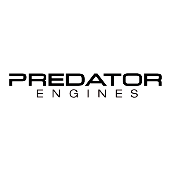 PREDATOR ENGINES 60340 QUICK START MANUAL Pdf Download | ManualsLib