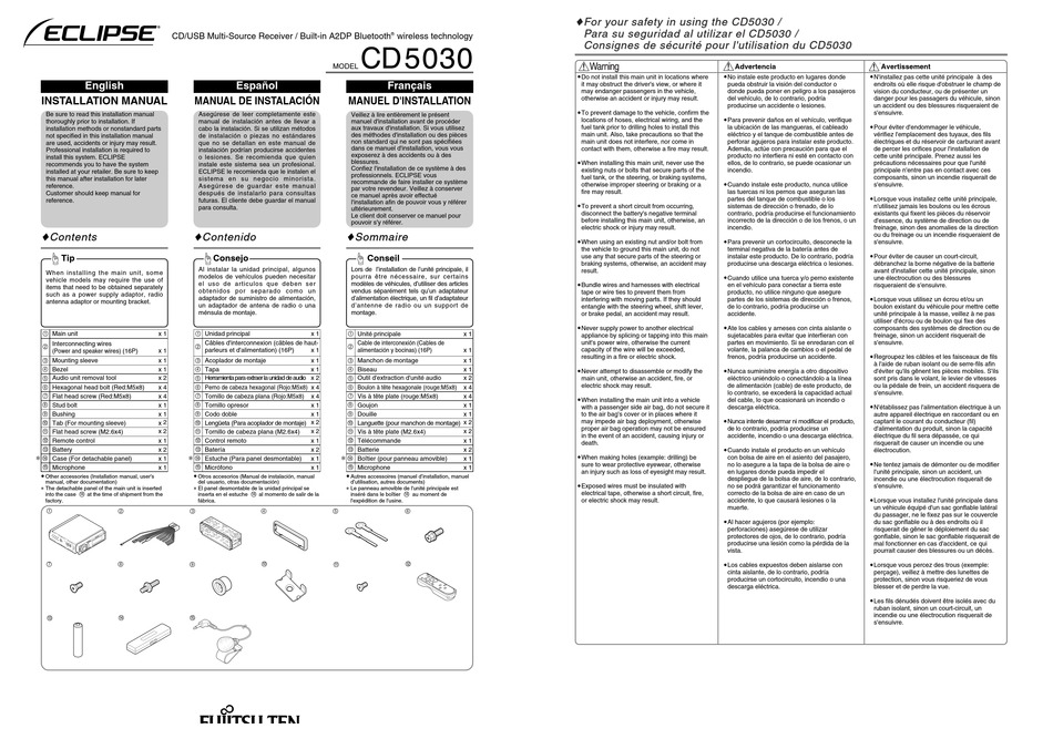 ECLIPSE CD5030 INSTALLATION MANUAL Pdf Download | ManualsLib