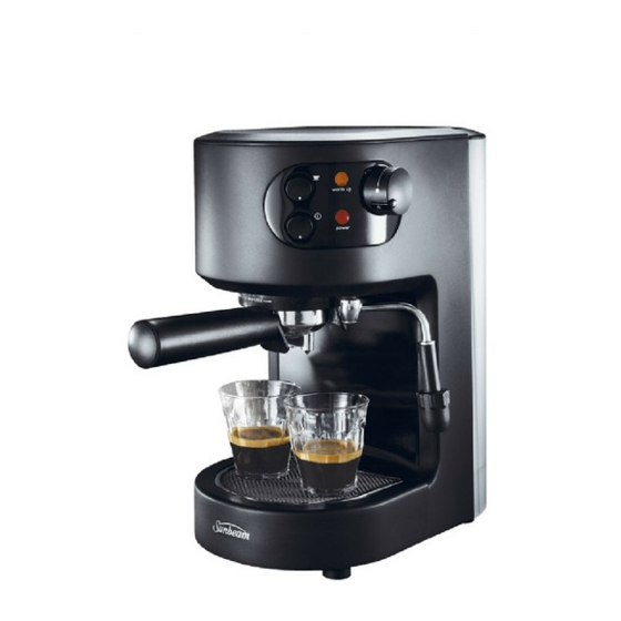 SUNBEAM CAFE RISTRETTO EM2300 INSTRUCTION BOOKLET Pdf Download ManualsLib