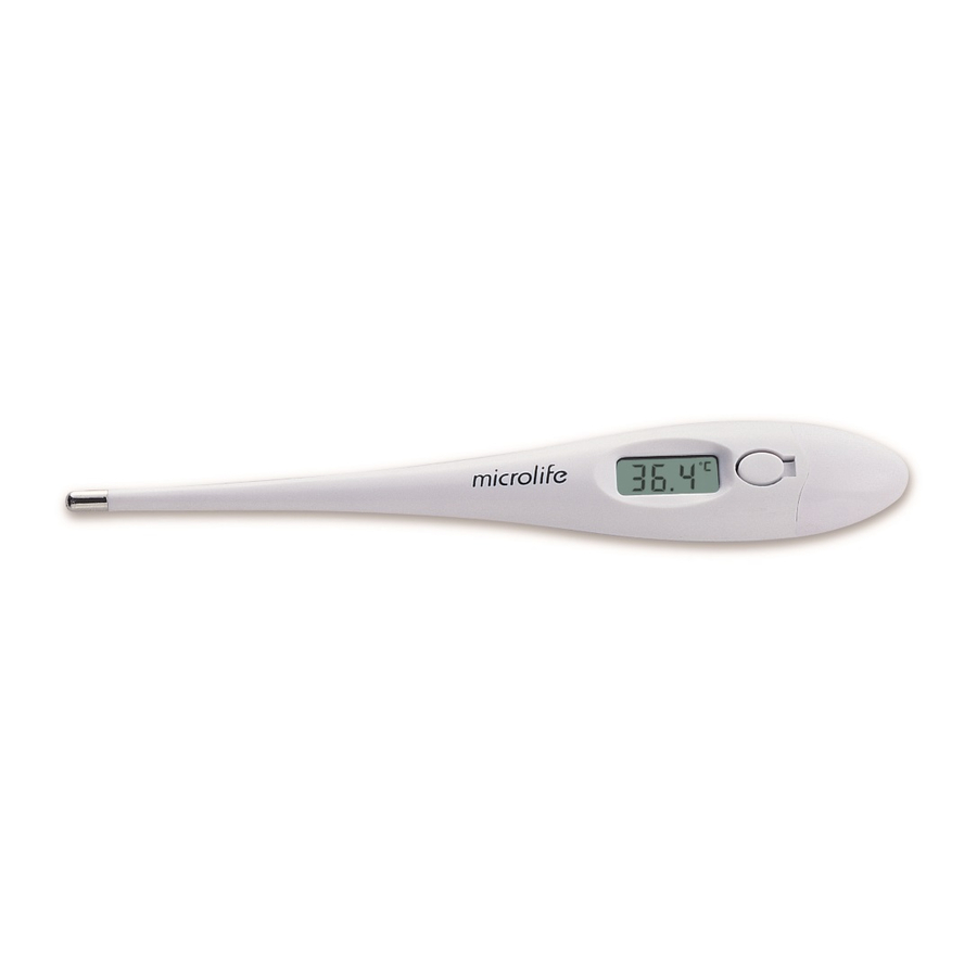 Microlife MT 16F1 Digital Thermometer Manual ManualsLib