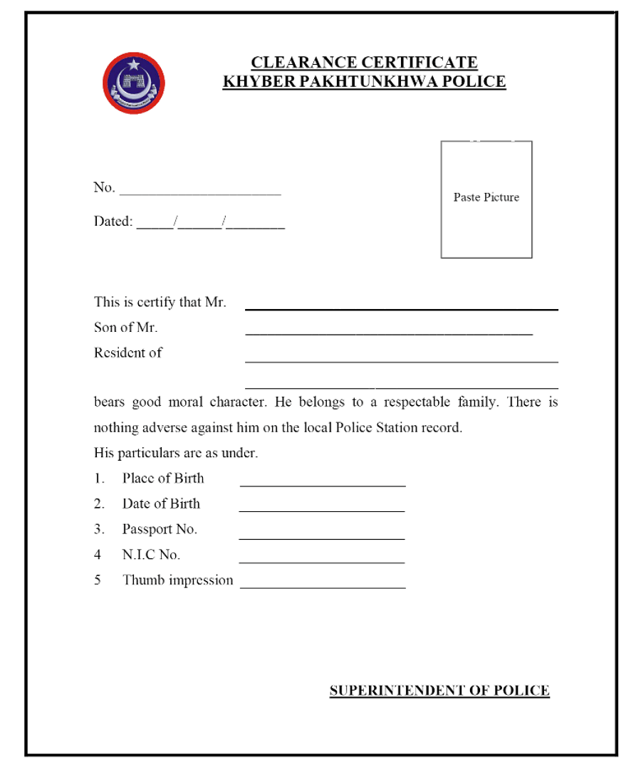 Police Verification Form Printable & Fillable Form 2022 CocoDoc