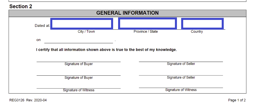 Alberta Bill of Sale for Vehicle: Printable PDF Form 2022 (FREE)