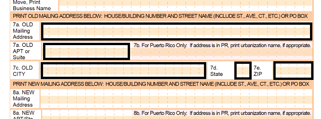 PS Form 3575: Fillable & Printable USPS Change of Address Form