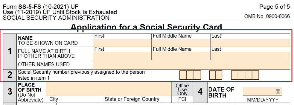 SSA Gov Forms: Printable Social Security SS-5 Form 2022 [PDF]