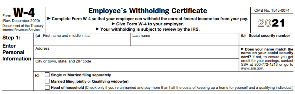 W4 Form 2022: Fillable & Printalbe Blank PDF Online (FREE)