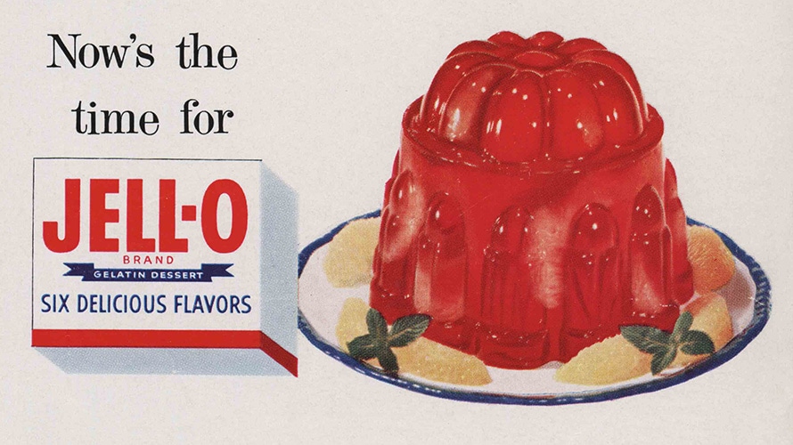 How the Rise of Colorful, Illustrated Ads Helped Turn JellO Into a