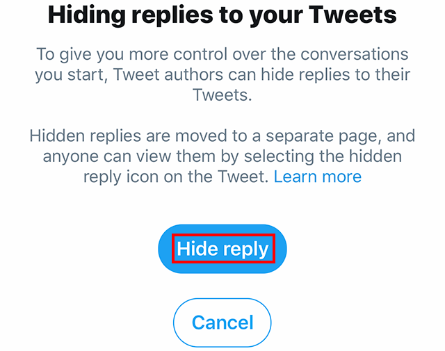 Twitter Here's How to Hide Replies to a Tweet
