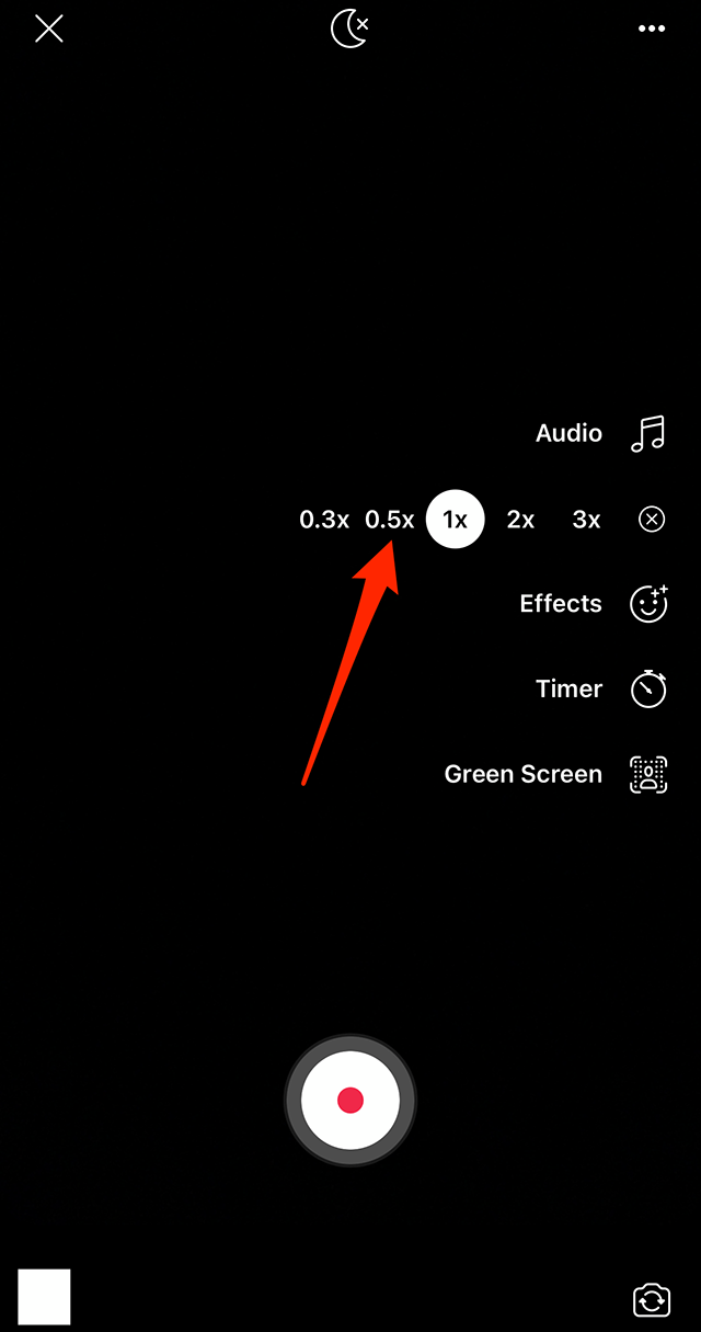 Facebook Reels How to Record Clips at Different Speeds