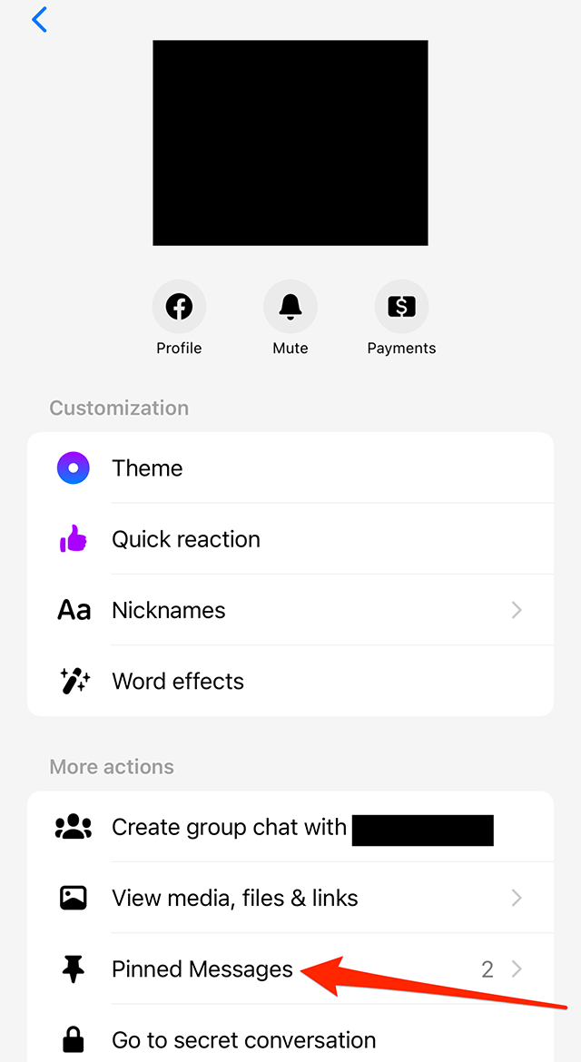 Messenger How to See All of the Pinned Messages in a Chat