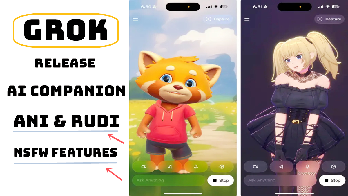 Grok release AI Companion—Ani & Rudi, with NSFW Features
