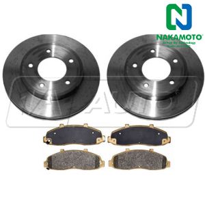 2000 - 2004 Ford F150 Pickup Brake Pad & Rotor Kit Front for 4x4 With 5