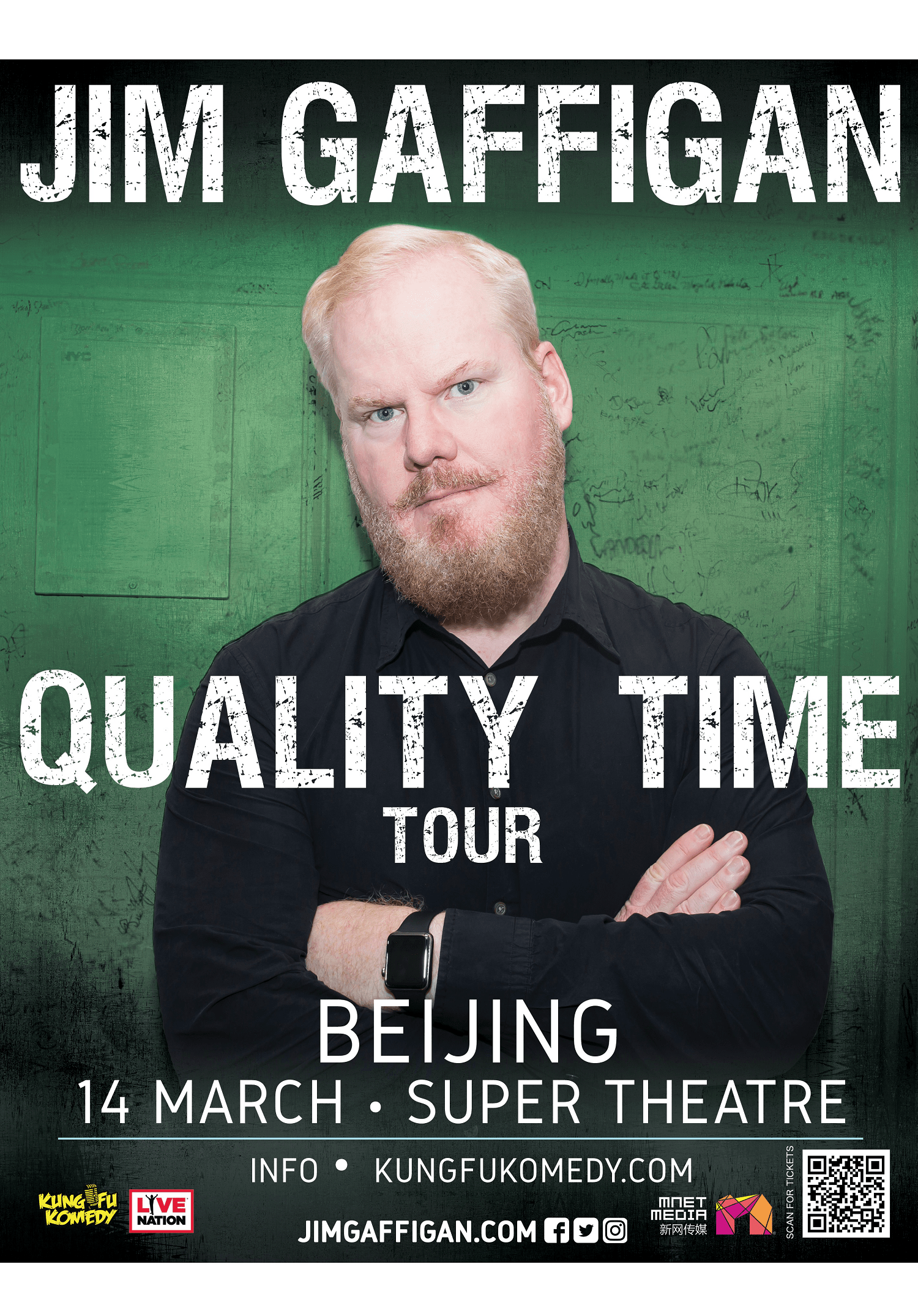 Buy Jim Gaffigan "Quality Time Tour" Beijing Stage Tickets in Beijing