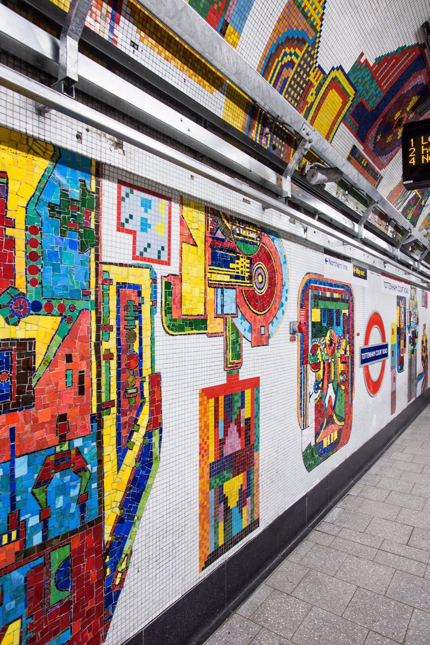 Paolozzi’s mosaics back on show at Tottenham Court Road tube station