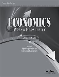 Abeka Product Information Economics Quiz And Test Key