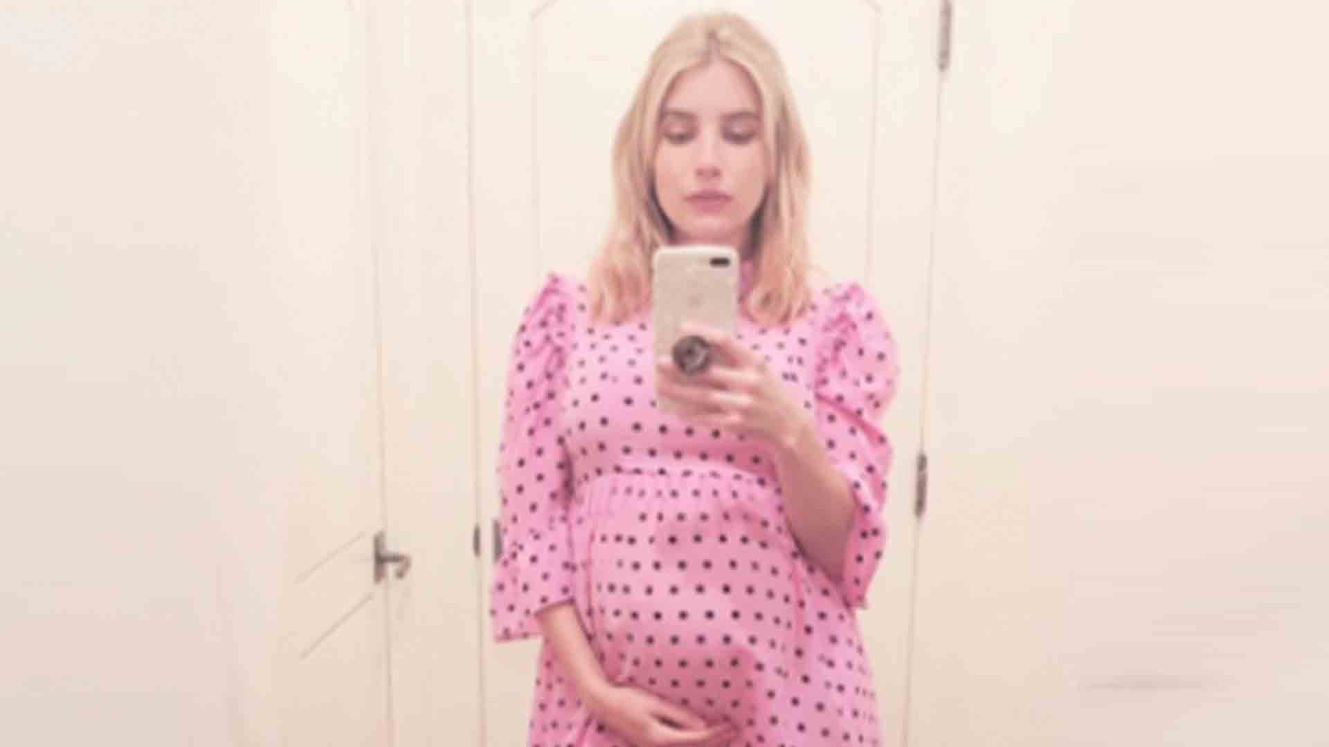 Pregnant Emma Roberts Is Pretty In Pink Showing Off Her Baby Bump Access