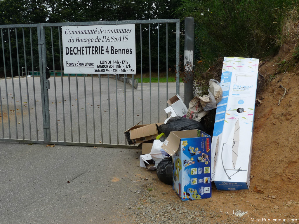 BOCAGE DE PASSAIS Déchetterie le raslebol des élus Le