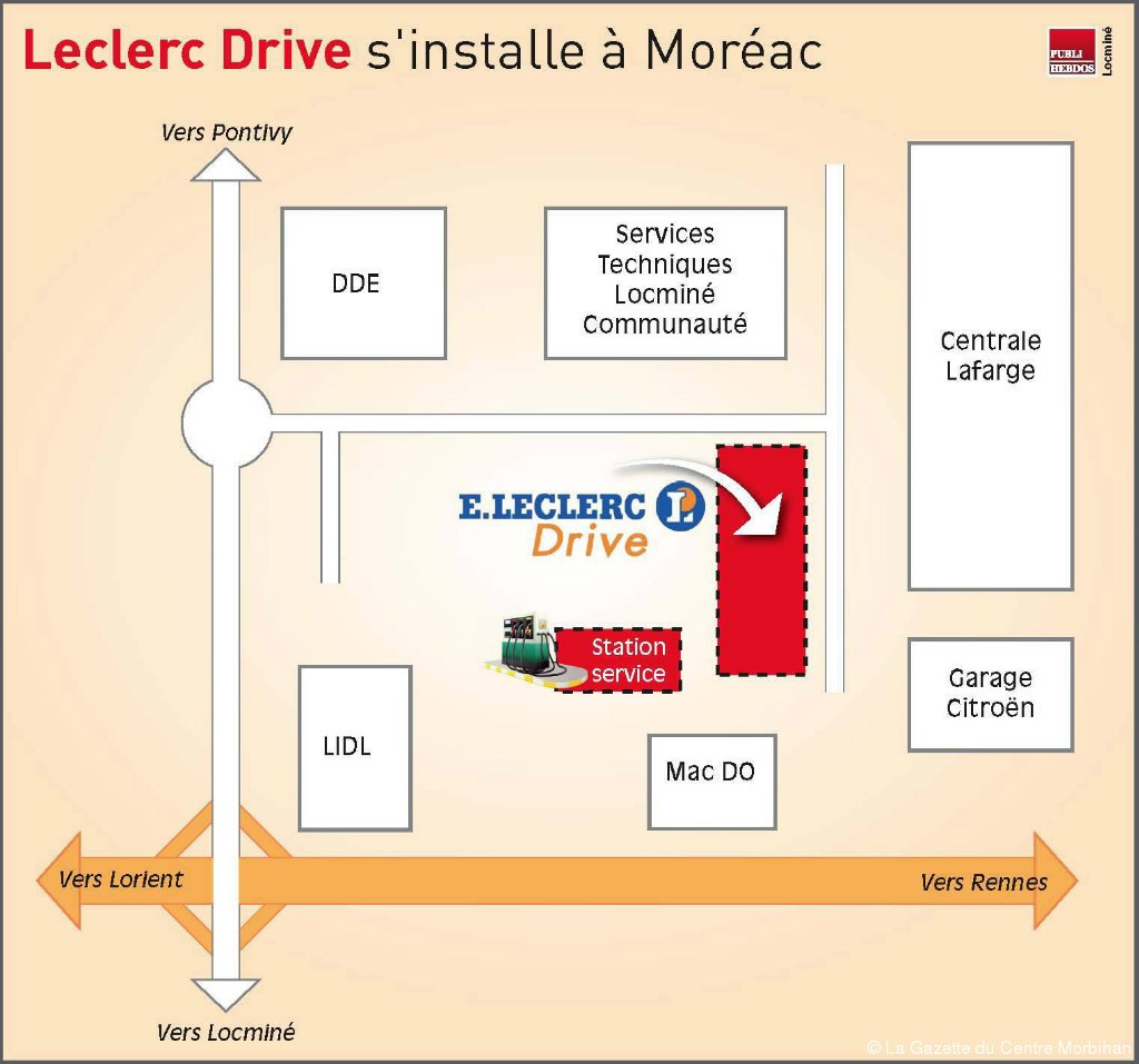 Introduction Leclerc drive s'installe zone de Keranna La Gazette du Centre Morbihan