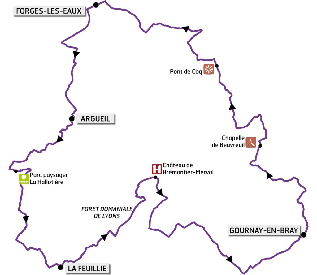 Les Points Forts De Pays De Bray Pays de Bray une boucle de randonnée de 88 km est en cours d