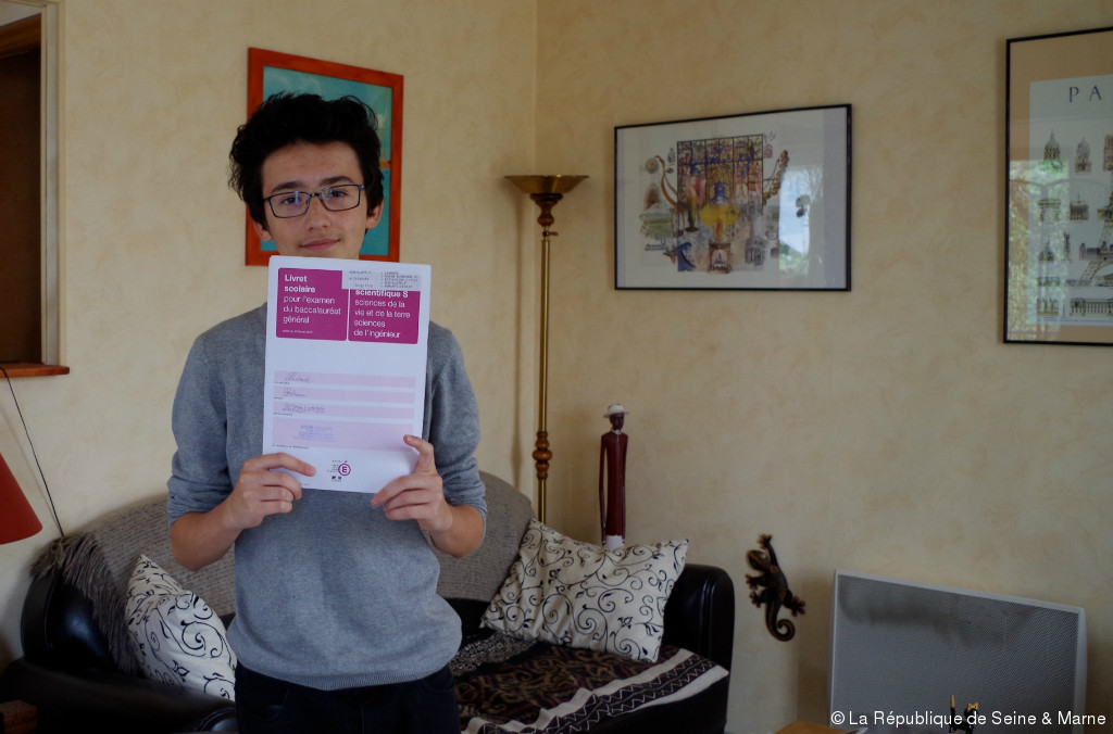 A seulement 15 ans, Robin est le plus jeune bachelier de SeineetMarne