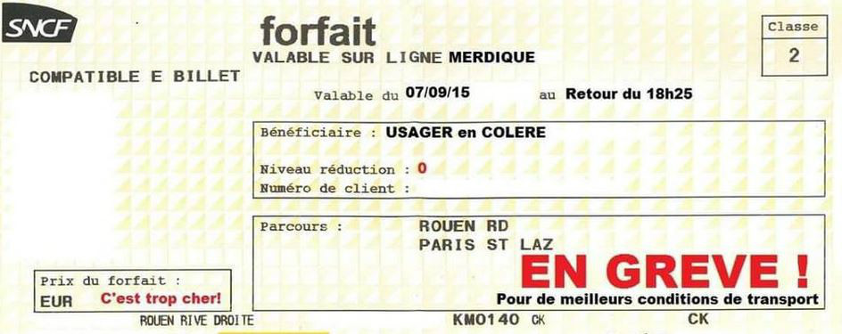 Ligne SNCF Le HavreRouenParis. En colère, des usagers lancent une