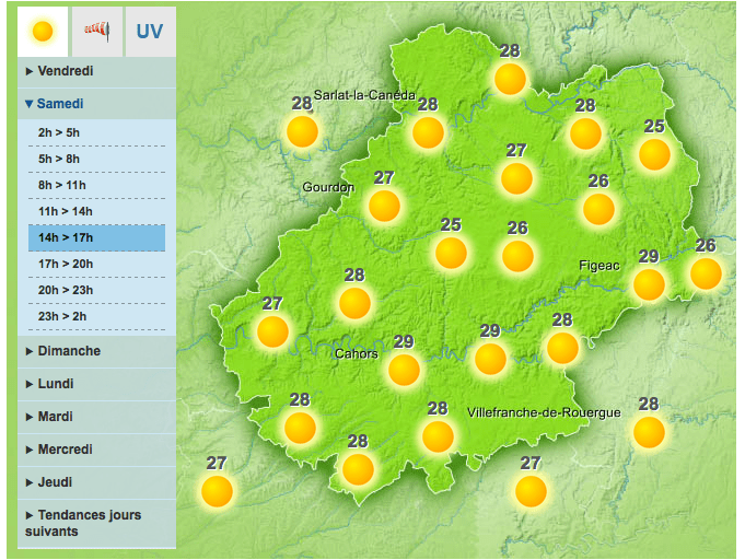 [Météo] La chaleur reprend ses droits dans le Lot ce weekend Actu Lot
