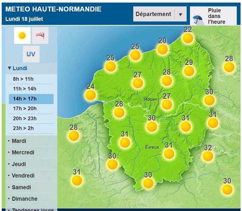 La météo du jour du grand soleil et de la chaleur L'Impartial