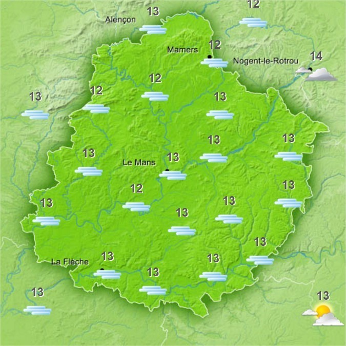 Météo. Le temps de ce jeudi 27 octobre 2016 à SablésurSarthe et sa