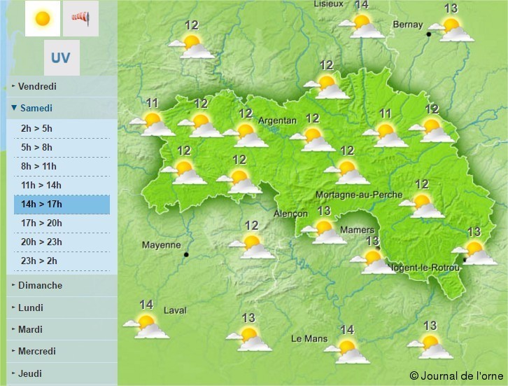 Météo. Le temps de ce mardi 25 octobre à SablésurSarthe et sa région