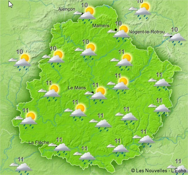 Météo. Le temps de ce dimanche 20 novembre à SablésurSarthe et sa