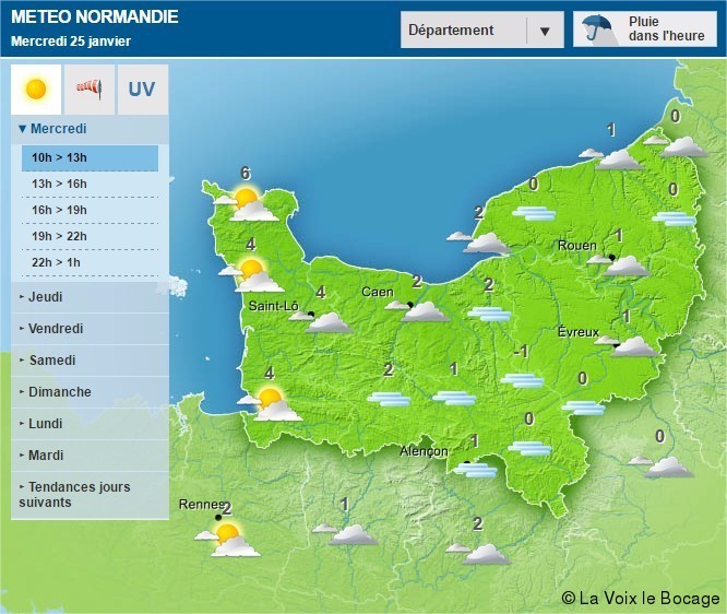 METEO. Le temps de ce mercredi 1er février Les Nouvelles de Sablé