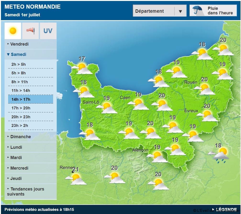 Les Meilleurs Endroits À Visiter Avec La Carte Météo Week-End Météo du weekend beaucoup de nuages, un peu de soleil L'Éveil de